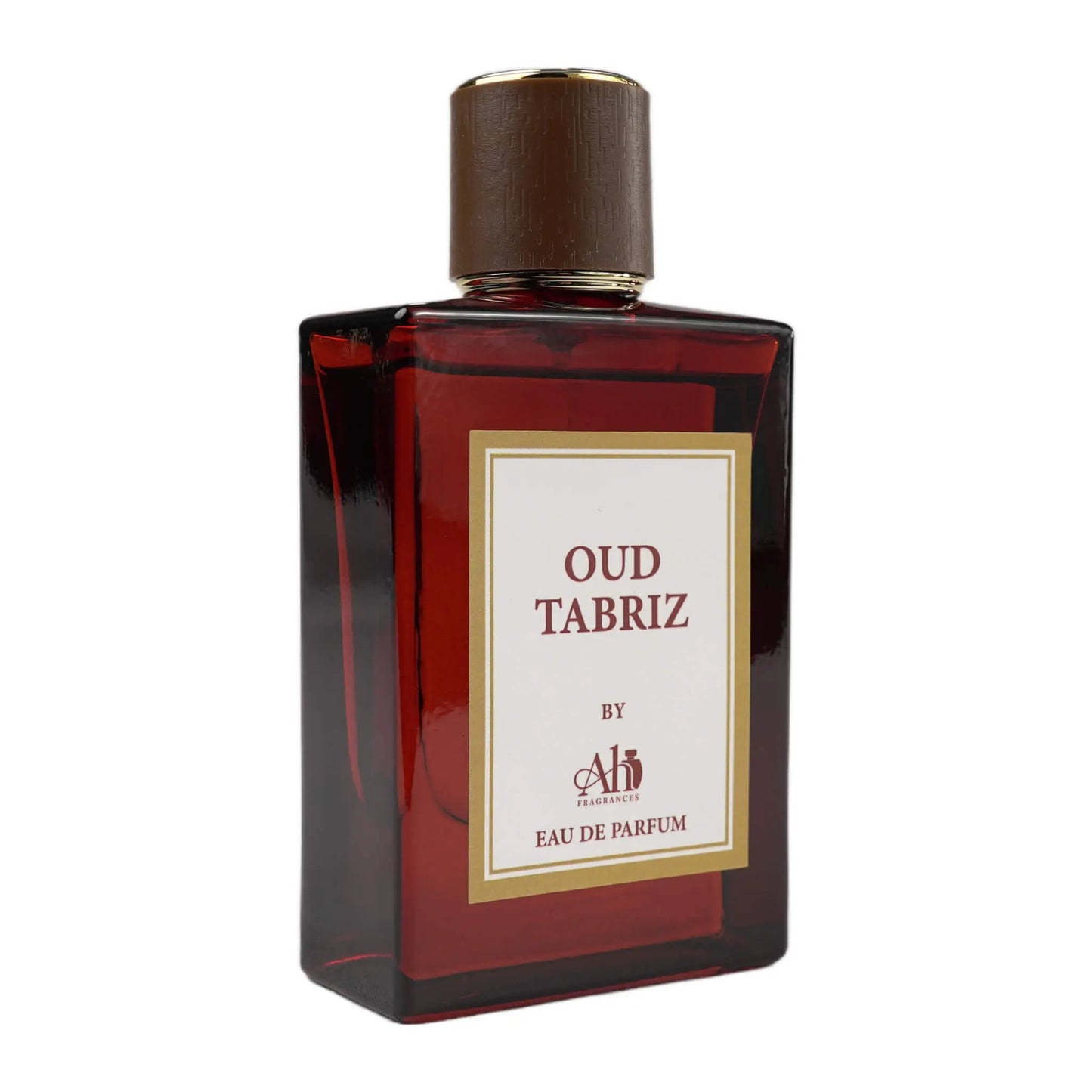 Oud Tabriz Fragrances on white background.